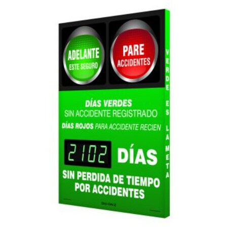 Accuform DIGIDAY 3 ELECTRONIC SAFETY SHSCK102 SHSCK102